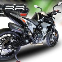 Escape compatible con Ktm Duke 790 2021-2024, GP Evo4 Black Titanium, Escape legal, homologado, silenciador con db killer desmontable y tubo de conexión específico 