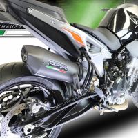 Escape compatible con Ktm Duke 790 2021-2024, GP Evo4 Black Titanium, Escape legal, homologado, silenciador con db killer desmontable y tubo de conexión específico 