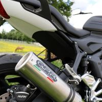 Escape compatible con Triumph Trident 660 2021-2024, M3 Inox , Escape completo, no legal para países de la UE, con db killer extraíble 
