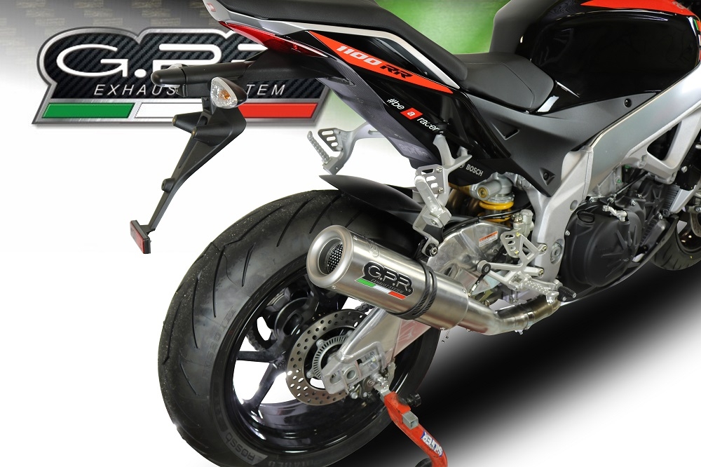Escape compatible con Aprilia Tuono 1100 V4 Rr 2021-2024, M3 Inox , Escape homologaedo, legal para mercados fuera de la UE, incluido tubo de enlace y db killer extraíble 