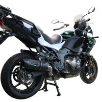 Escape compatible con Kawasaki Versys 1000 I.E. 2019-2020, Furore Evo4 Nero, Escape legal, homologado, silenciador con db killer desmontable y tubo de conexión específico 