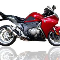 Escape compatible con Honda Vfr 1200 F I.E. 2010-2016, Gpe Ann. titanium, Escape legal, homologado, silenciador con db killer desmontable y tubo de conexión específico 