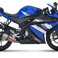 Escape compatible con Yamaha Yzf-R 125 2008-2013, Gpe Ann. titanium, Escape completo homologado y legal, incluido db killer extraíble 