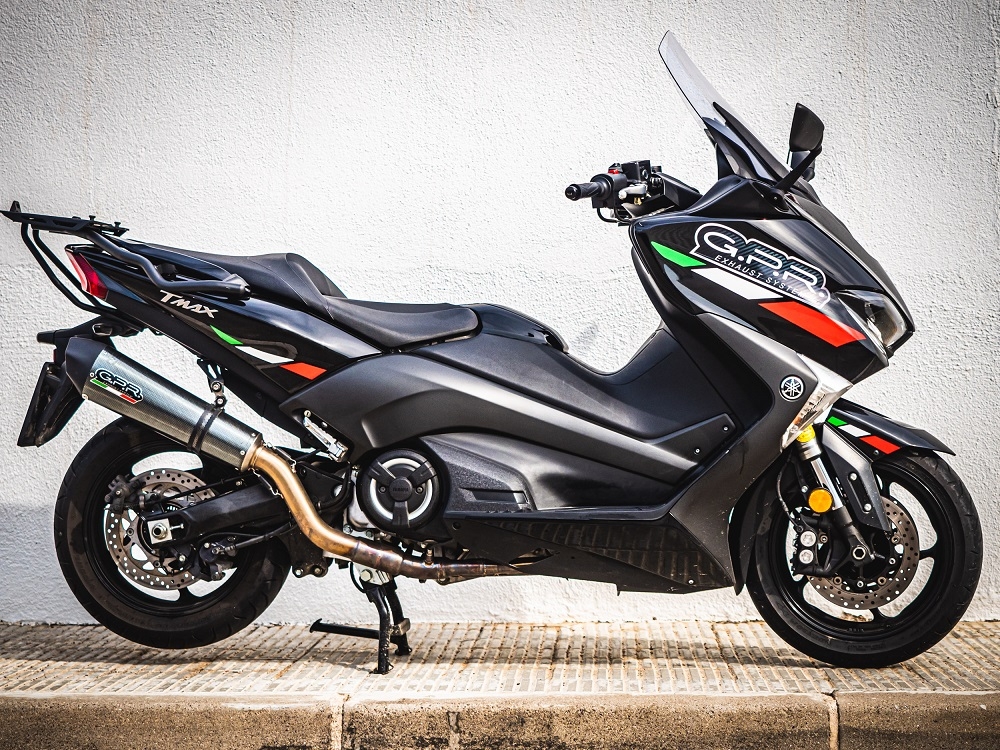 Escape compatible con Yamaha T-Max 560 2022-2024, Gpe Ann. Poppy, Escape completo, no legal para países de la UE, con db killer extraíble 
