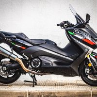 Escape compatible con Yamaha T-Max 560 2022-2024, Gpe Ann. Poppy, Escape completo, no legal para países de la UE, con db killer extraíble 
