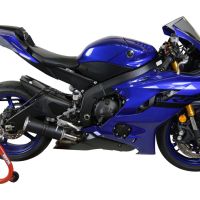 Escape compatible con Yamaha Yzf R6 2017-2025, M3 Black Titanium, Escape legal, homologado, silenciador con db killer desmontable y tubo de conexión específico 
