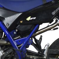 Escape compatible con Yamaha Wr 125 X 2009-2014, Furore Nero, Escape legal, homologado, silenciador con db killer desmontable y tubo de conexión específico 