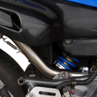 Escape compatible con Yamaha Xt 600 - E - K 1985-2002, Trioval, Escape legal, homologado, silenciador con db killer desmontable y tubo de conexión específico 