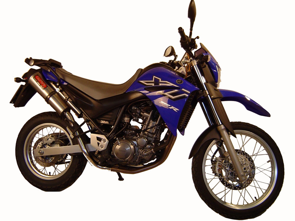 Escape compatible con Yamaha Xt 660 X-R 2004-2014, Gpe Ann. titanium, Par de terminales de escape homologados, con db killer extraíbles y tubos de conexión específicos 