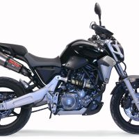 Escape compatible con Yamaha MT03 660 2006-2013, Gpe Ann. titanium, Par de terminales de escape homologados, con db killer extraíbles y tubos de conexión específicos 