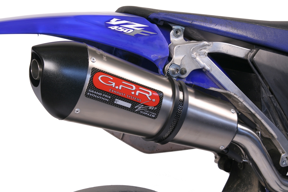 Escape compatible con Yamaha WR 450 F 2007-2011, Gpe Ann. titanium, Escape legal, homologado, silenciador con db killer desmontable y tubo de conexión específico 