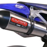 Escape compatible con Yamaha WR 450 F 2007-2011, Gpe Ann. titanium, Escape legal, homologado, silenciador con db killer desmontable y tubo de conexión específico 
