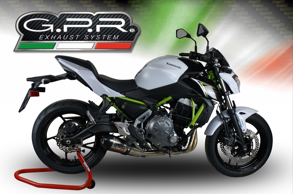 Escape compatible con Kawasaki Z 650 2021-2022, Gpe Ann. Titanium, Escape completo, no legal para países de la UE, con db killer extraíble 