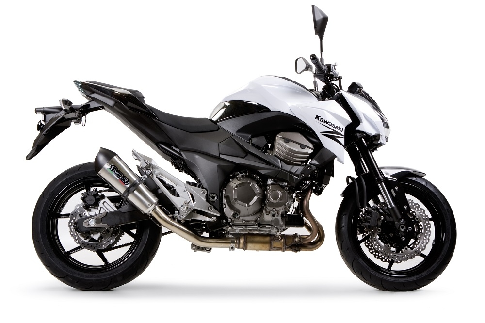 Escape compatible con Kawasaki Z 800 2009-2016, Gpe Ann. titanium, Escape legal, homologado, silenciador con db killer desmontable y tubo de conexión específico 