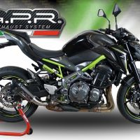 Escape compatible con Kawasaki Z 900 2017-2024, GP Evo4 Poppy, Escape legal, homologado, silenciador con db killer desmontable y tubo de conexión específico 