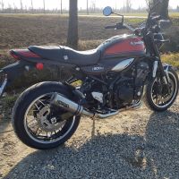 Escape compatible con Kawasaki Z 900 RS 2021-2024, M3 Titanium Natural, Escape legal, homologado, silenciador con db killer desmontable y tubo de conexión específico 