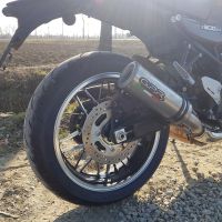 Escape compatible con Kawasaki Z 900 RS 2021-2024, M3 Titanium Natural, Escape legal, homologado, silenciador con db killer desmontable y tubo de conexión específico 