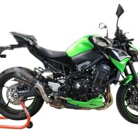Escape compatible con Kawasaki Z 900 E 2020-2024, Gpe Ann. Poppy, Escape legal, homologado, silenciador con db killer desmontable y tubo de conexión específico 