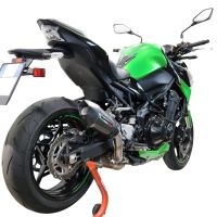 Escape compatible con Kawasaki Z 900 E 2020-2024, Gpe Ann. Poppy, Escape legal, homologado, silenciador con db killer desmontable y tubo de conexión específico 
