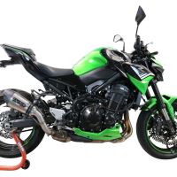 Escape compatible con Kawasaki Z 900 E 2020-2024, Gpe Ann. titanium, Escape legal, homologado, silenciador con db killer desmontable y tubo de conexión específico 