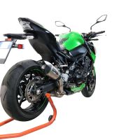 Escape compatible con Kawasaki Z 900 E 2020-2024, Gpe Ann. titanium, Escape legal, homologado, silenciador con db killer desmontable y tubo de conexión específico 