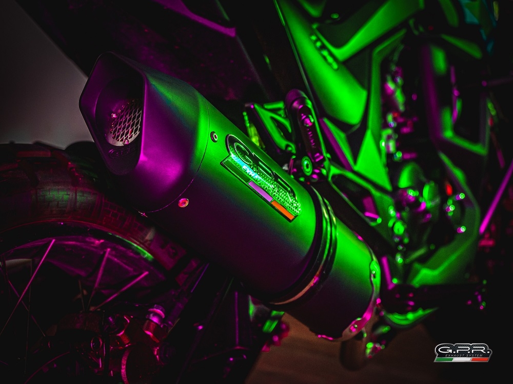 GPR escape compatible con  Zontes Gk 125 2022-2024, Furore Evo4 Nero, Escape completo homologado y legal,con catalizador incluido db killer extraíble 