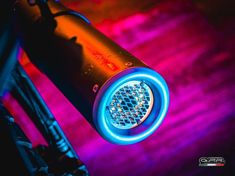 GPR escape compatible con  Zontes Gk 125 2022-2024, M3 Black Titanium, Escape completo homologado y legal,con catalizador incluido db killer extraíble 