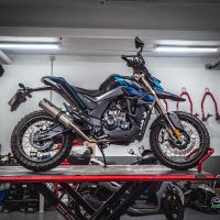 GPR escape compatible con  Zontes Gk 125 2022-2024, M3 Inox , Escape completo homologado y legal,con catalizador incluido db killer extraíble 