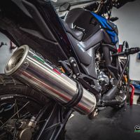 GPR escape compatible con  Zontes Gk 125 2022-2024, M3 Inox , Escape completo homologado y legal,con catalizador incluido db killer extraíble 