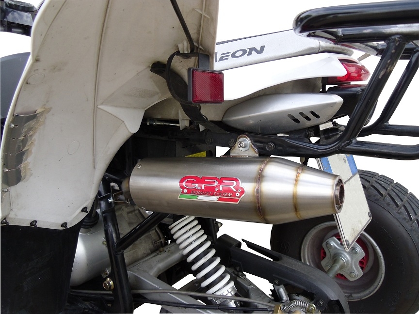 Escape compatible con Aeon Cobra 300 2007-2021, Deeptone Atv, Escape completo homologado y legal, incluido db killer extraíble 