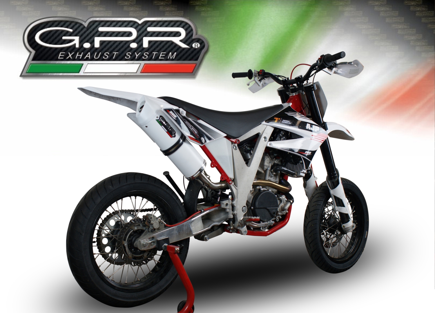 Escape compatible con Ajp PR 5 2015-2018, Albus Ceramic, Escape legal, homologado, silenciador con db killer desmontable y tubo de conexión específico 