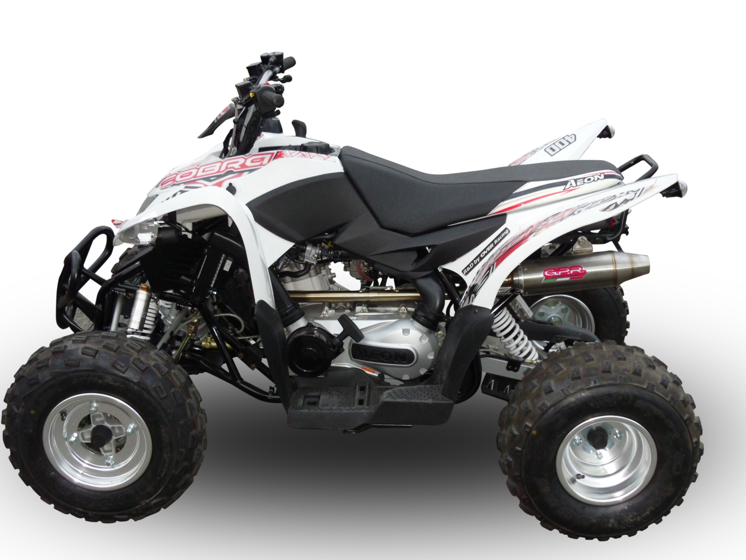 Escape compatible con Aeon Cobra 400 2017-2020, Deeptone Atv, Escape completo homologado y legal, incluido db killer extraíble 