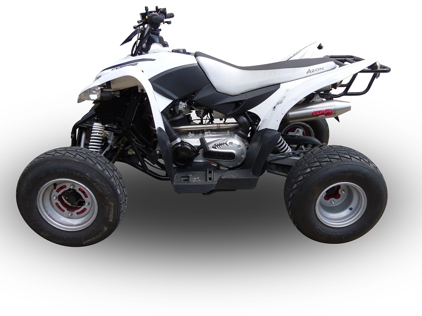 Escape compatible con Aeon Cobra 300 2007-2021, Deeptone Atv, Escape completo homologado y legal, incluido db killer extraíble 