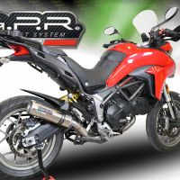 GPR escape compatible con Ducati Multistrada 950 2017-2020, M3 Titanium Natural, Escape semi-completo homologado, con db killer extraible y catalizador 