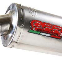 Escape compatible con Kawasaki ZXR 400 R 1990-1998, Inox Tondo, Silenciador de escape, homologado, montaje con brida específica (bolt-on), con db killer extraíble 
