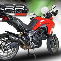 Escape compatible con Ducati Multistrada 950 2017-2020, GP Evo4 Poppy, Escape legal, homologado, silenciador con db killer desmontable y tubo de conexión específico 