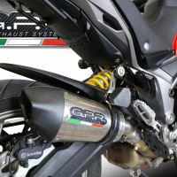 Escape compatible con Ducati Multistrada 950 2021-2024, GP Evo4 Titanium, Escape legal, homologado, silenciador con db killer desmontable y tubo de conexión específico 