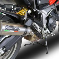 Escape compatible con Ducati Multistrada 950 V2 S 2021-2024, M3 Titanium Natural, Escape legal, homologado, silenciador con db killer desmontable y tubo de conexión específico 