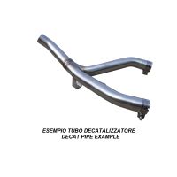 Escape compatible con Suzuki Gsx-R 1000 K9 2009-2011, Decatalizzatore, Tubo supresor de catalizador 