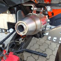 Escape compatible con Adly 500 Hurricane S 2005-2021, Deeptone Atv, Escape completo homologado y legal, incluido db killer extraíble 