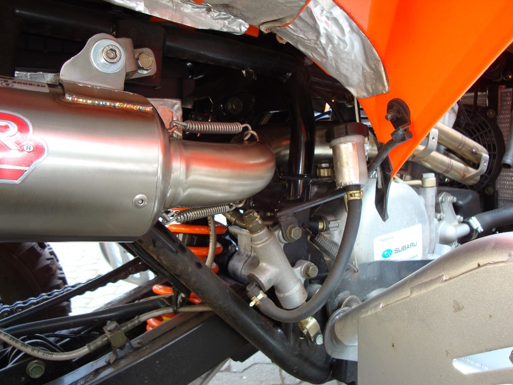 Escape compatible con Adly 500 Hurricane S 2005-2021, Deeptone Atv, Escape completo homologado y legal, incluido db killer extraíble 