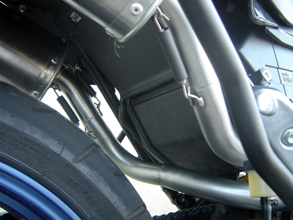 Escape compatible con Aprilia Pegaso 3 650 -Pegaso i.e. 1997-2000, Furore Nero, Par de terminales de escape homologados, con db killer extraíbles y tubos de conexión específicos 