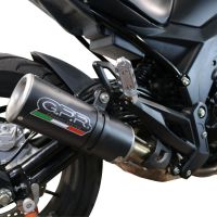 Escape compatible con Benelli 502 C 2019-2020, M3 Black Titanium, Escape legal, homologado, silenciador con db killer desmontable y tubo de conexión específico 