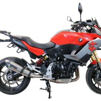 Escape compatible con Bmw F 900 XR-R 2020-2025, GP Evo4 Titanium, Escape legal, homologado, silenciador con db killer desmontable y tubo de conexión específico 