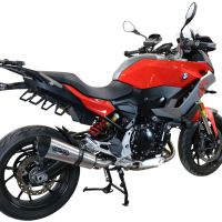 Escape compatible con Bmw F 900 XR-R 2020-2025, GP Evo4 Titanium, Escape legal, homologado, silenciador con db killer desmontable y tubo de conexión específico 