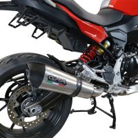 Escape compatible con Bmw F 900 XR-R 2020-2025, GP Evo4 Titanium, Escape legal, homologado, silenciador con db killer desmontable y tubo de conexión específico 