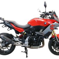 Escape compatible con Bmw F 900 XR-R 2020-2025, GP Evo4 Poppy, Escape legal, homologado, silenciador con db killer desmontable y tubo de conexión específico 