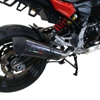 Escape compatible con Bmw F 900 XR-R 2020-2025, GP Evo4 Poppy, Escape legal, homologado, silenciador con db killer desmontable y tubo de conexión específico 