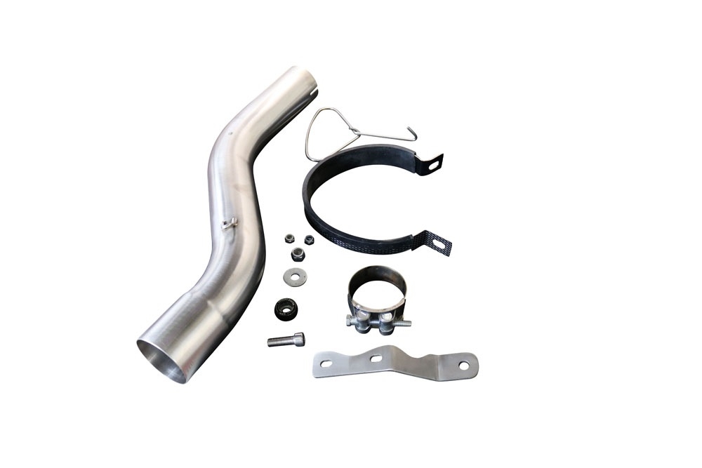 Escape compatible con Bmw F 900 XR-R 2020-2025, GP Evo4 Poppy, Escape legal, homologado, silenciador con db killer desmontable y tubo de conexión específico 