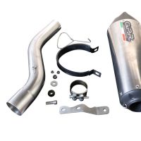 Escape compatible con Bmw F 900 XR-R 2020-2025, GP Evo4 Titanium, Escape legal, homologado, silenciador con db killer desmontable y tubo de conexión específico 